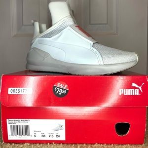Puma Fierce Varsity Knit Glacier Gray/Spiced Coral (Womens)